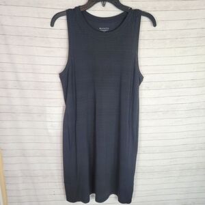ATHLETA SLEEVELESS TANK DRESS IN BLACK, W POCKETS, SZ XS